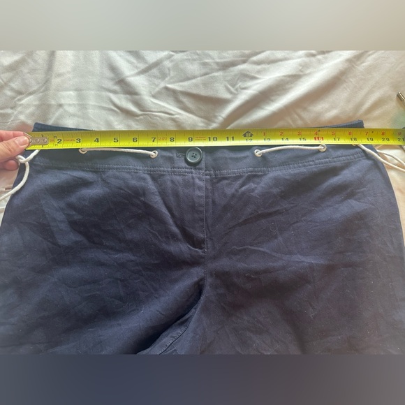LOFT Dark Blue Women's Bermudas 4” with White Accents Size 14 NWOT‎ - Picture 6 of 8